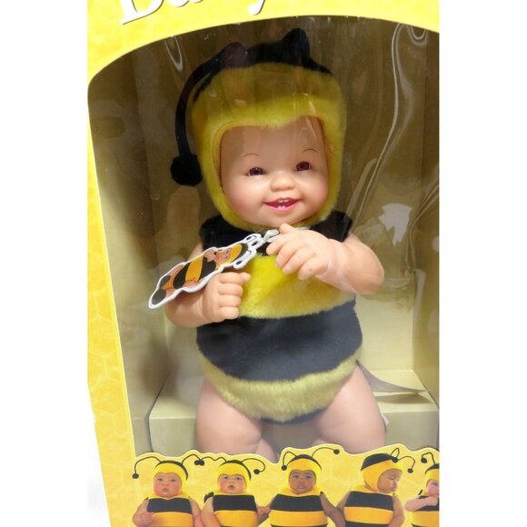 ANNE GEDDES Baby Bees Doll Yellow and Black 1998 Boxed Vintage 15" Tall - Picture 3 of 9